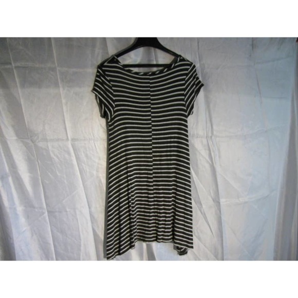 TMJ Black/white, assymetric hem, tshirt tunic SZ L - Picture 6 of 9